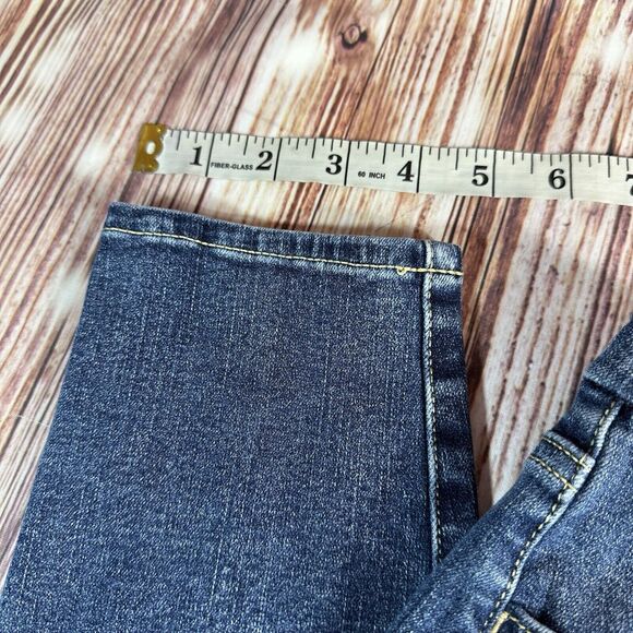 American Eagle CURVY SUPER HI RISE JEGGING Size 8 Blue Jeans Denim Pants 28x26.5 - Picture 9 of 12